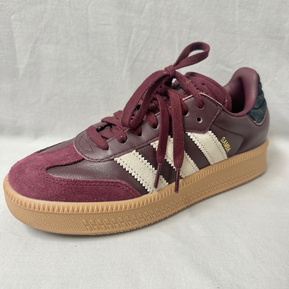 adidas Samba XLG Athletic Shoe - Maroon/Wonder Beige/Gum Men's Size‎ 8